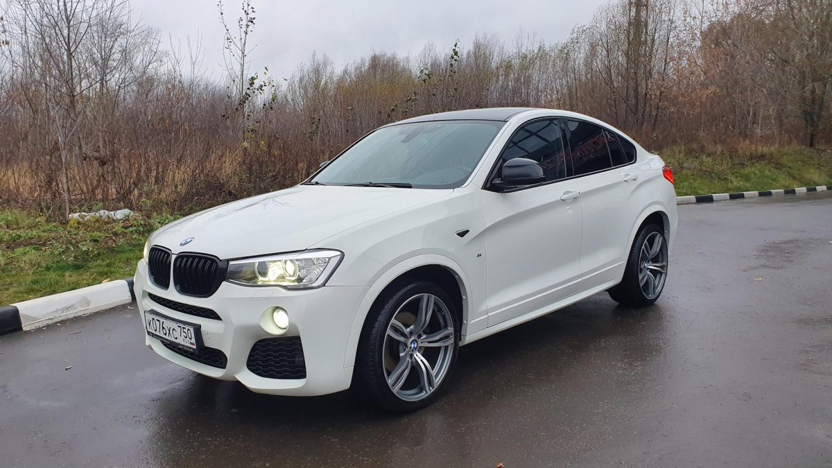 BMW x4 белая