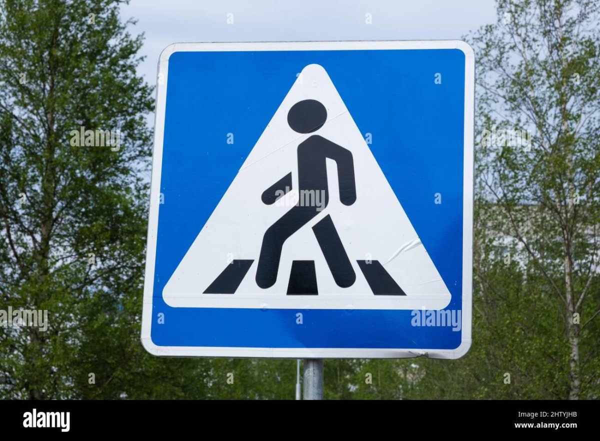 Знак пешеходный переход