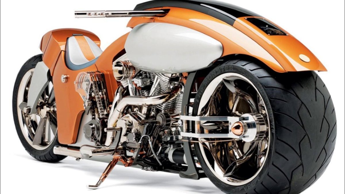 Yamaha Road Star BMS (золотой чоппер)