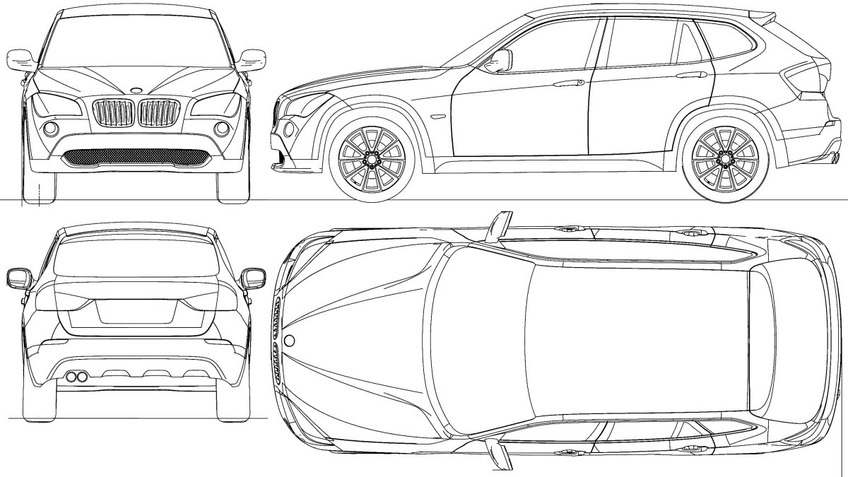 BMW x5 Blueprint