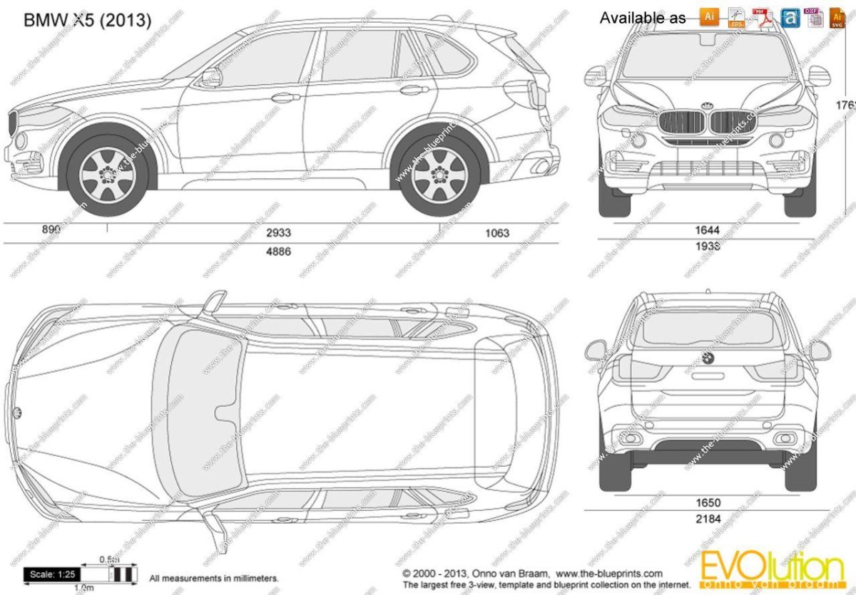 Габариты БМВ х5 f15