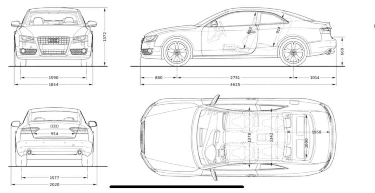 Габариты BMW x4 габариты