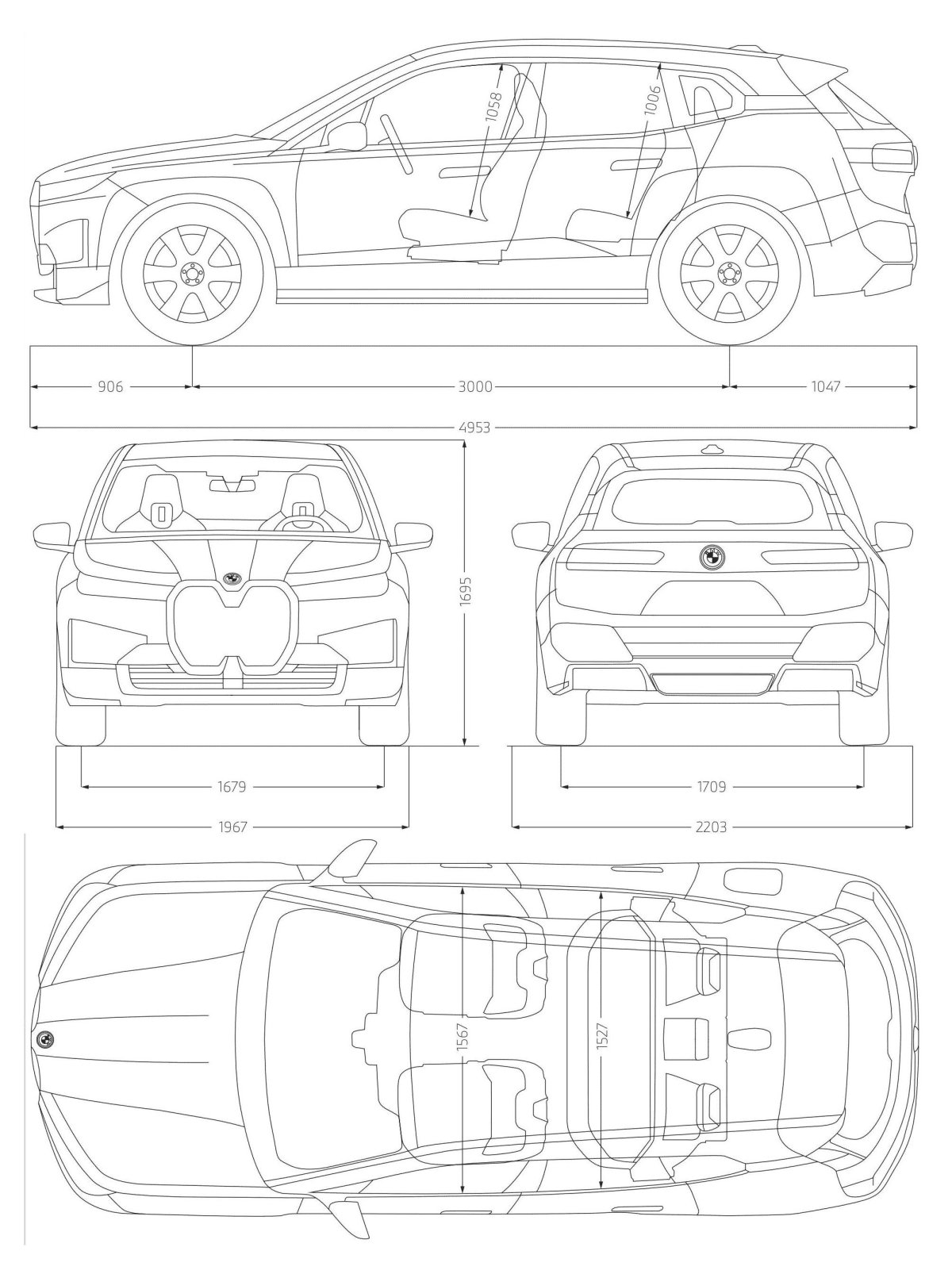 BMW 535ix чертеж