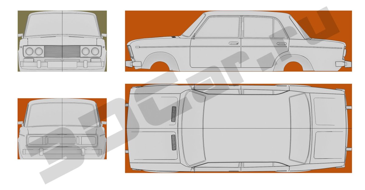 ВАЗ 2106 чертеж