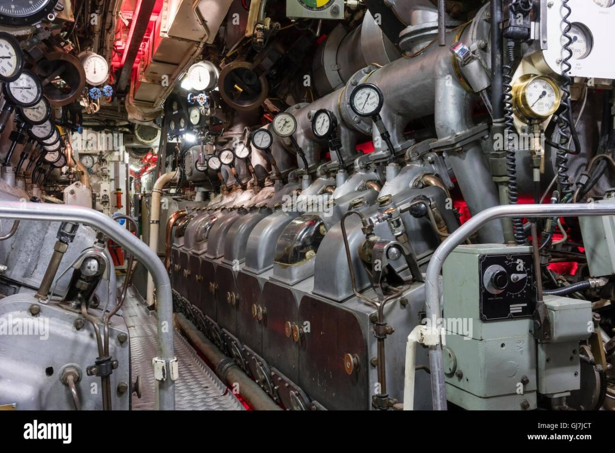 Машинное отделение подводной лодки