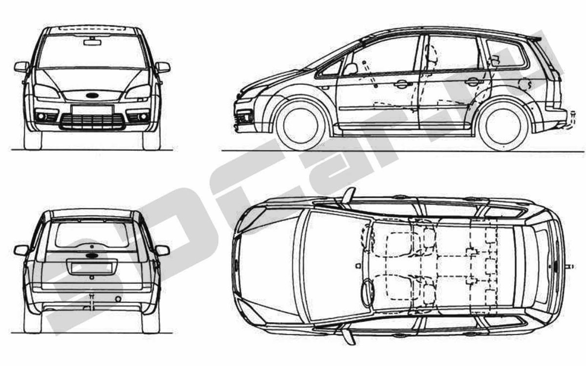 Ford c Max чертёж