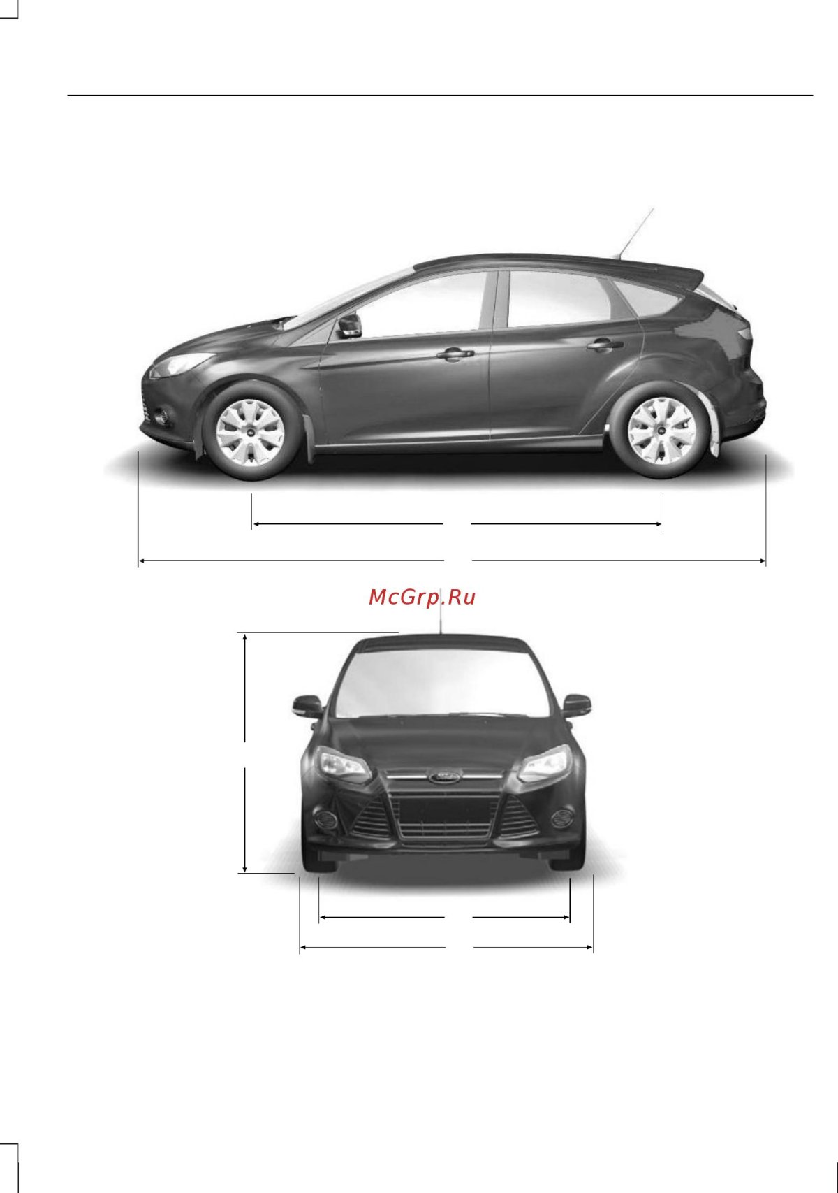 Форд фокус 3 Рестайлинг габариты
