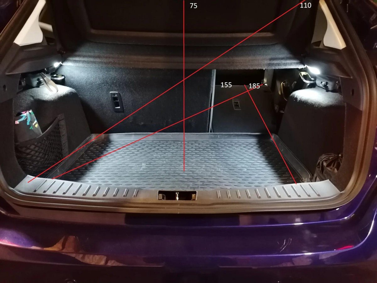 Ширина багажника Форд фокус 3