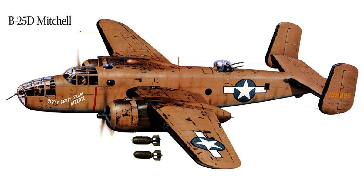 В-25 Митчелл бомбардировщик