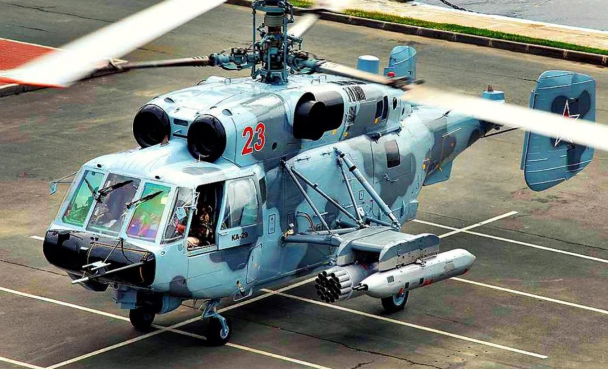 Вертолёт ка-29 Helix-b