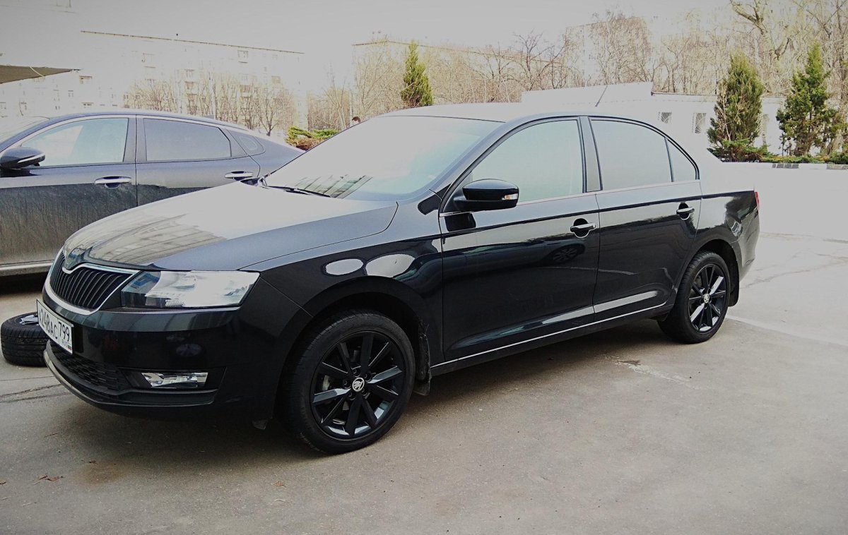 Шкода Рапид 2023 черная