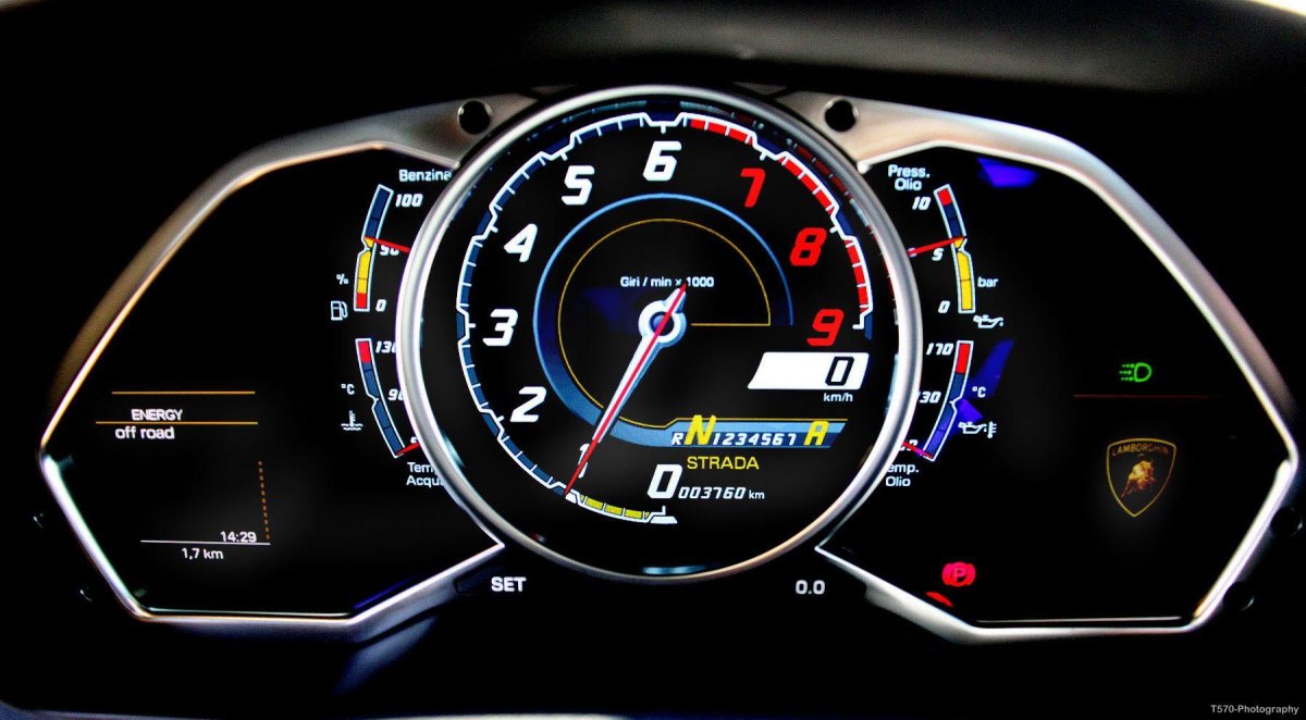 Спидометр Ламборджини авентадор