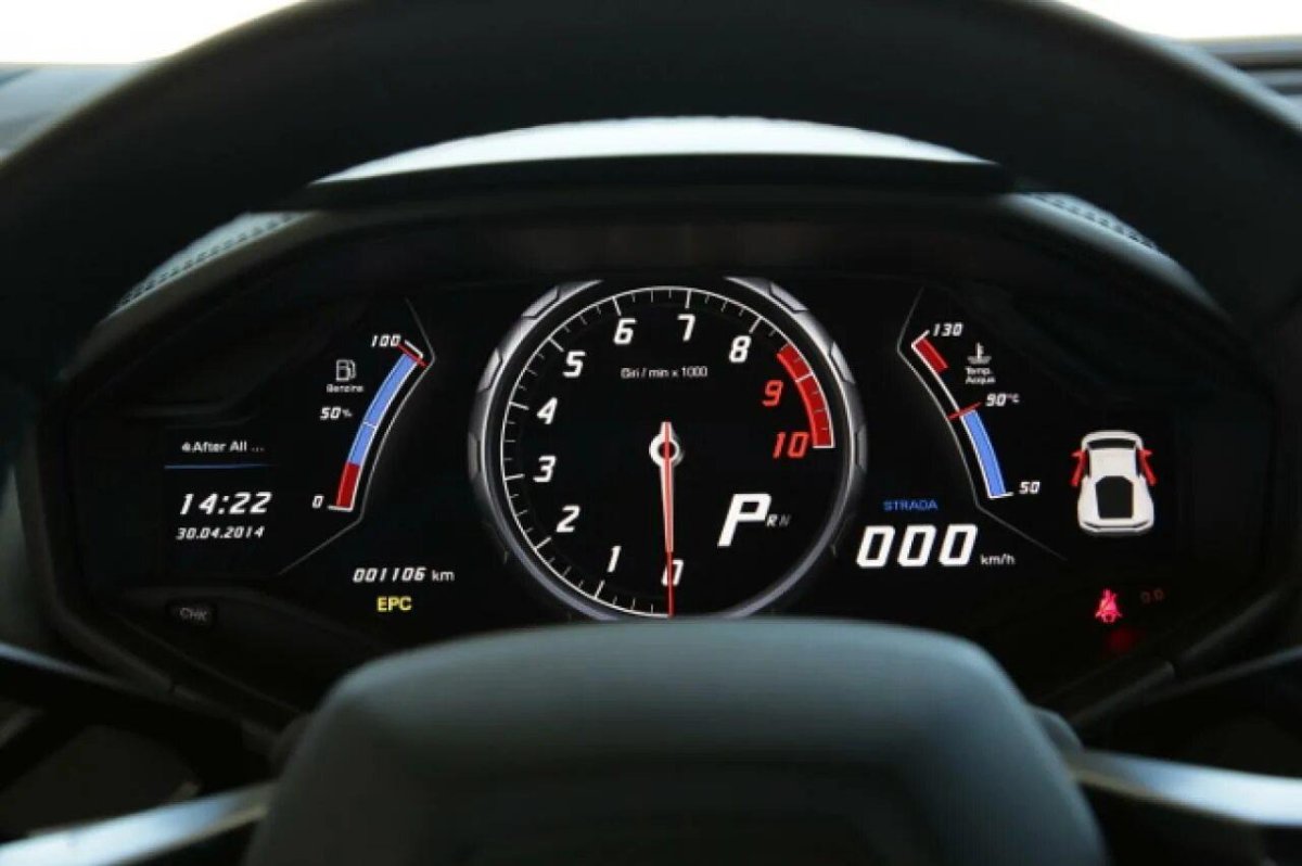 Приборная панель Ламборгини Хуракан