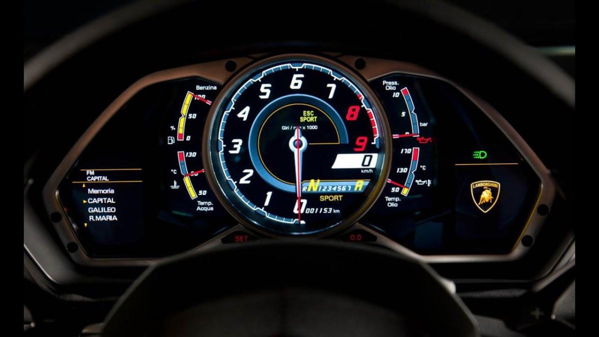 Спидометр Ламборджини авентадор