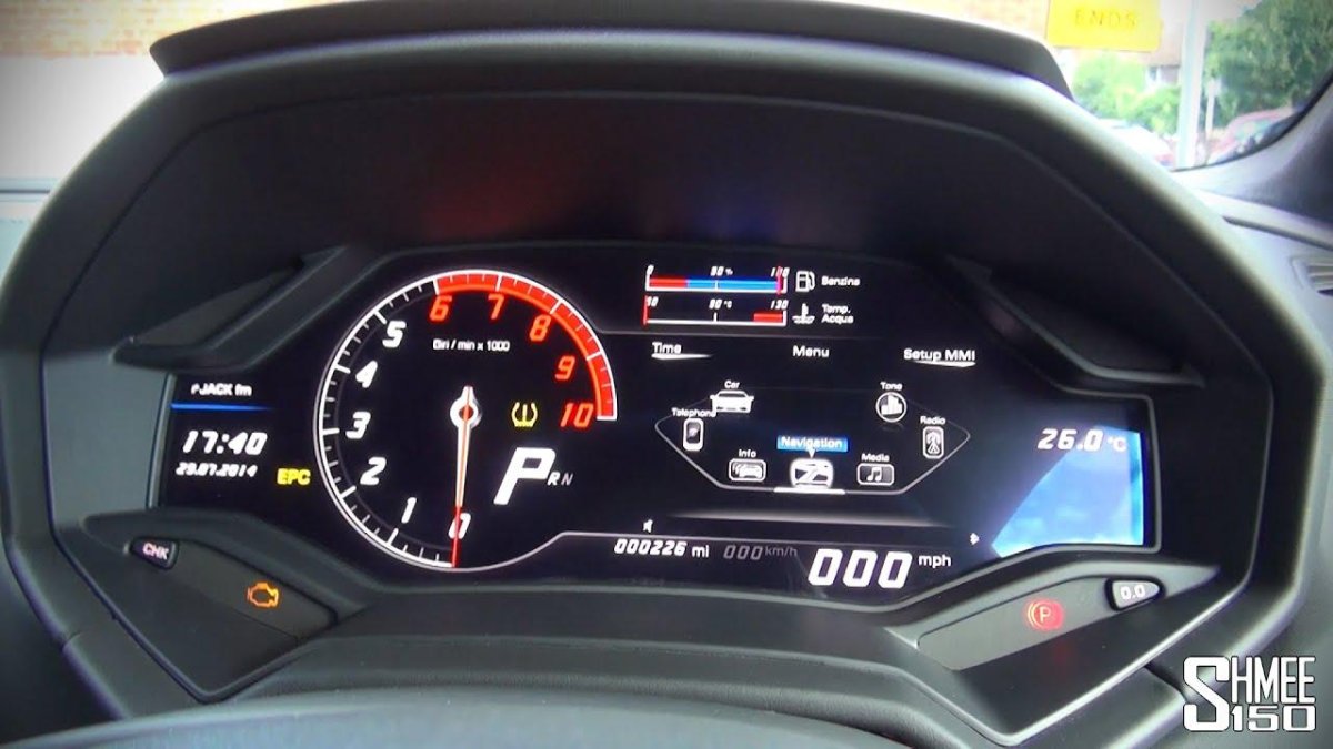 Dashboard Ламборгини Хуракан