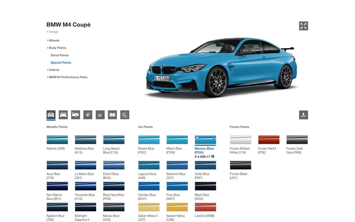 Цвет БМВ синий код краски