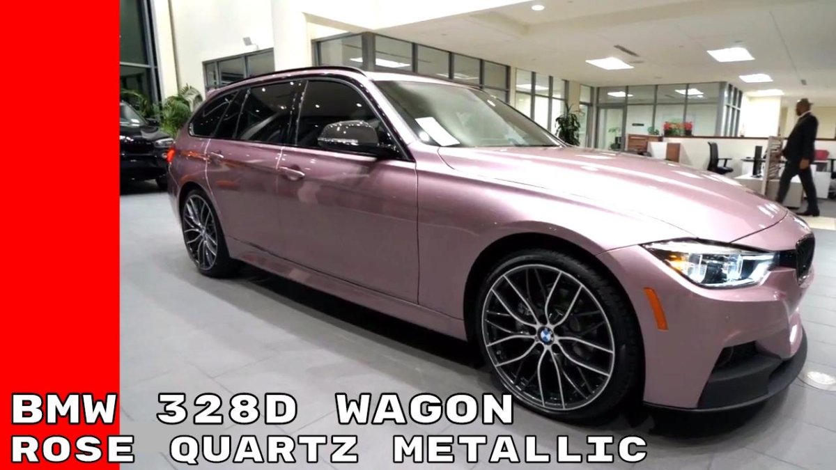 БМВ 7 розовый металлик