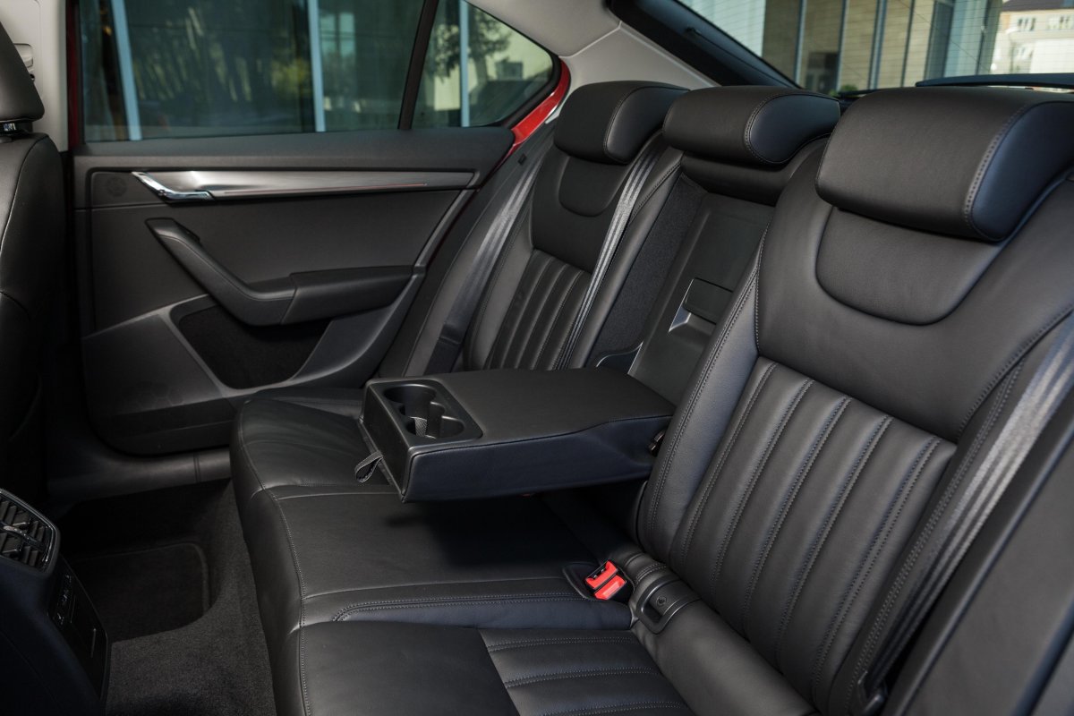 Октавия 2018 салон сзади