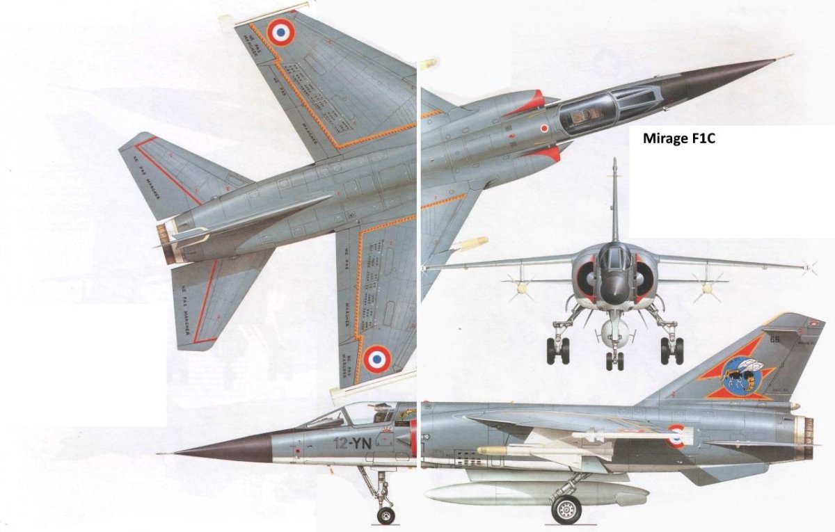 Mirage f1 чертеж