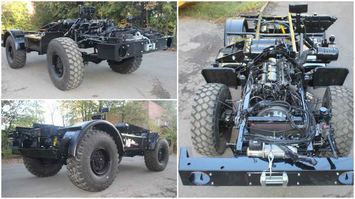 FAW шасси 6х6 420лс