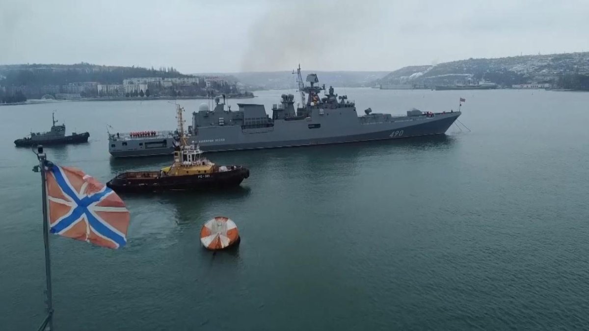 Учения кораблей ЧФ В Новороссийске