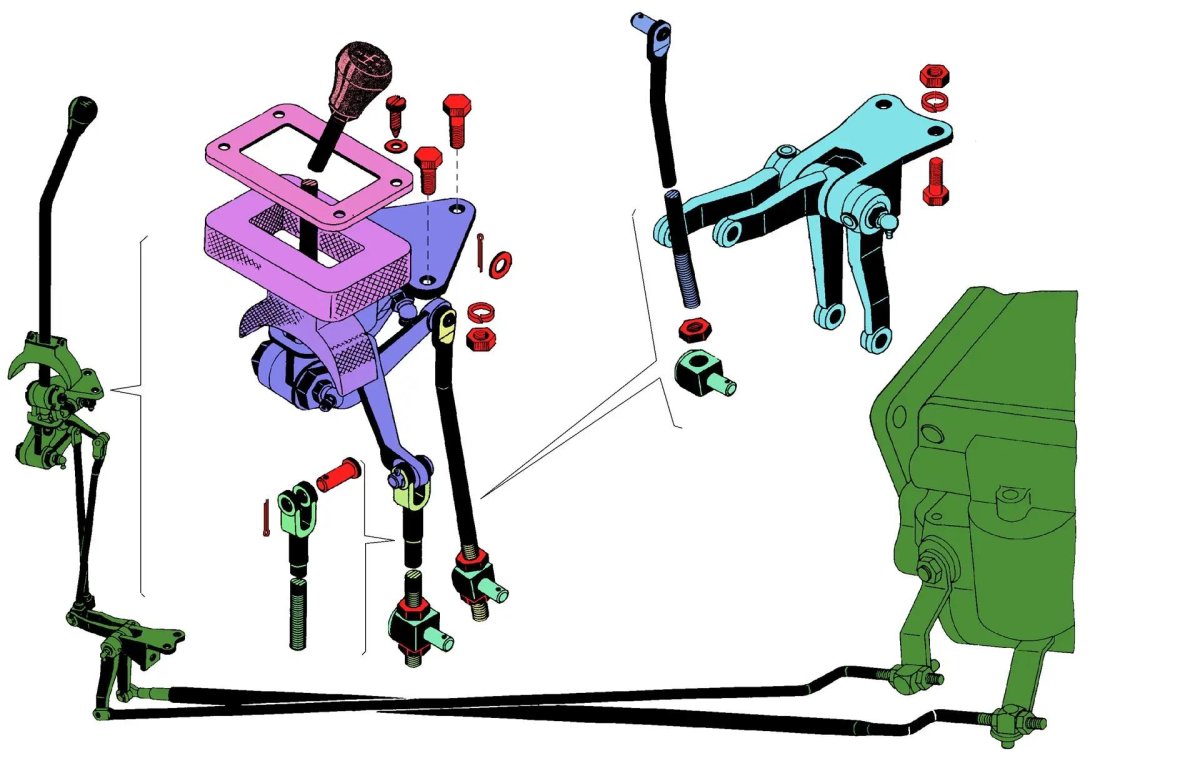 Тяги КПП УАЗ 452