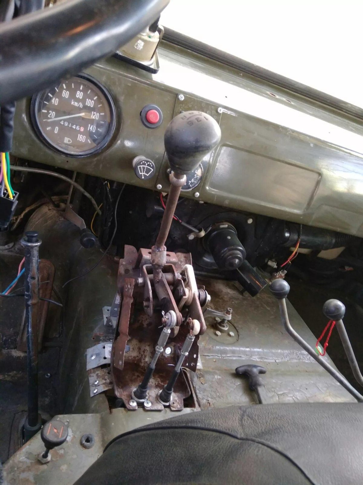УАЗ 469 рычаги переключения