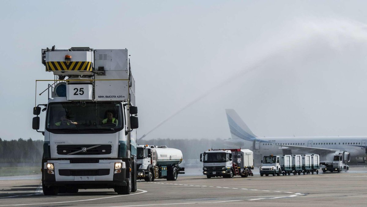 Спецмашины в аэропорту Домодедово