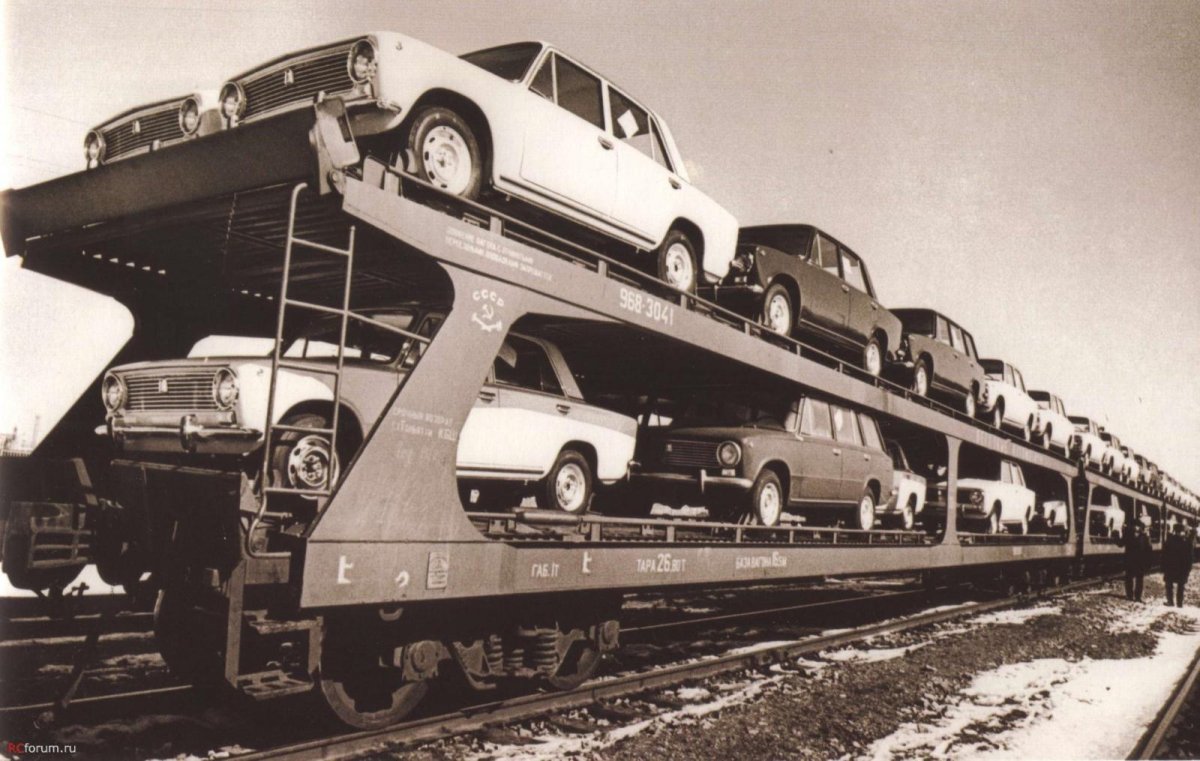 Вагон автомобилевоз СССР