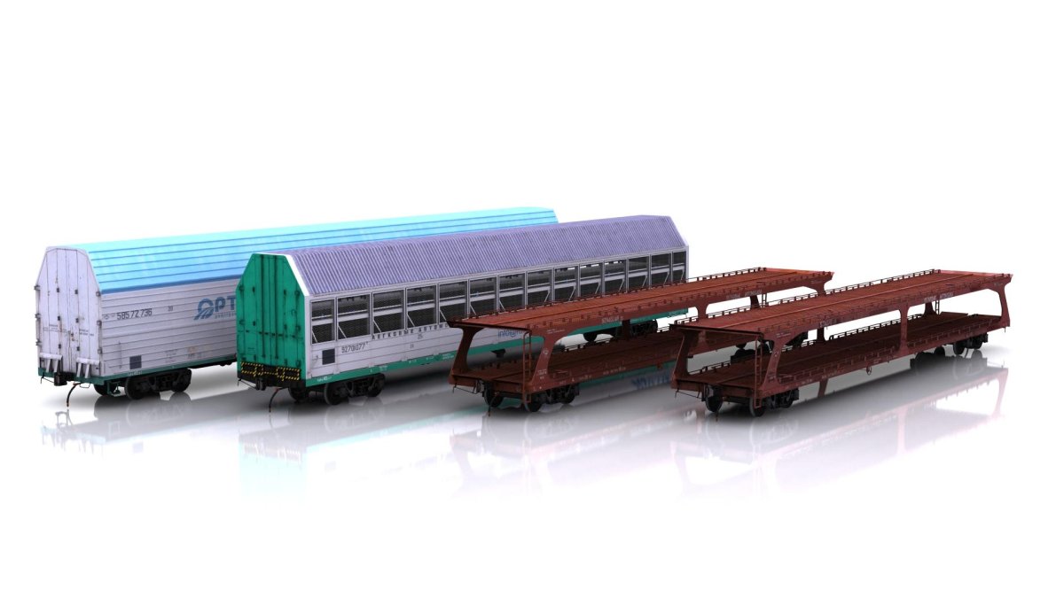 Вагон автомобилевоз 11-1291