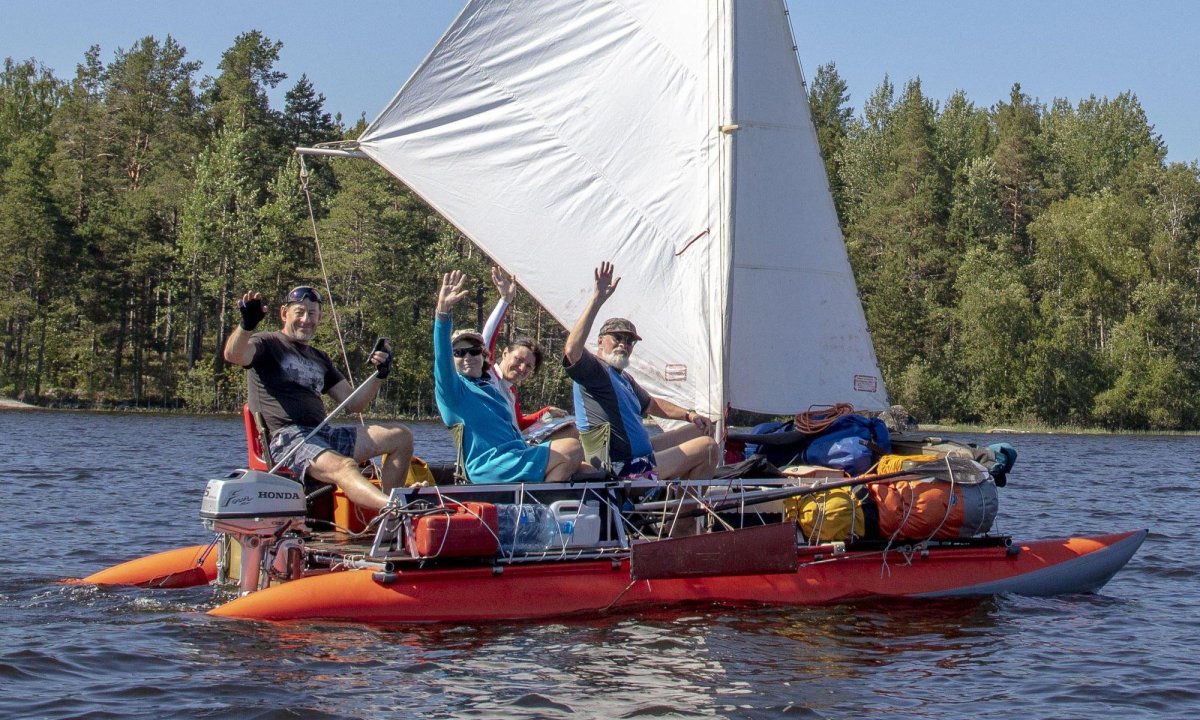 Парусный катамаран Альбатрос
