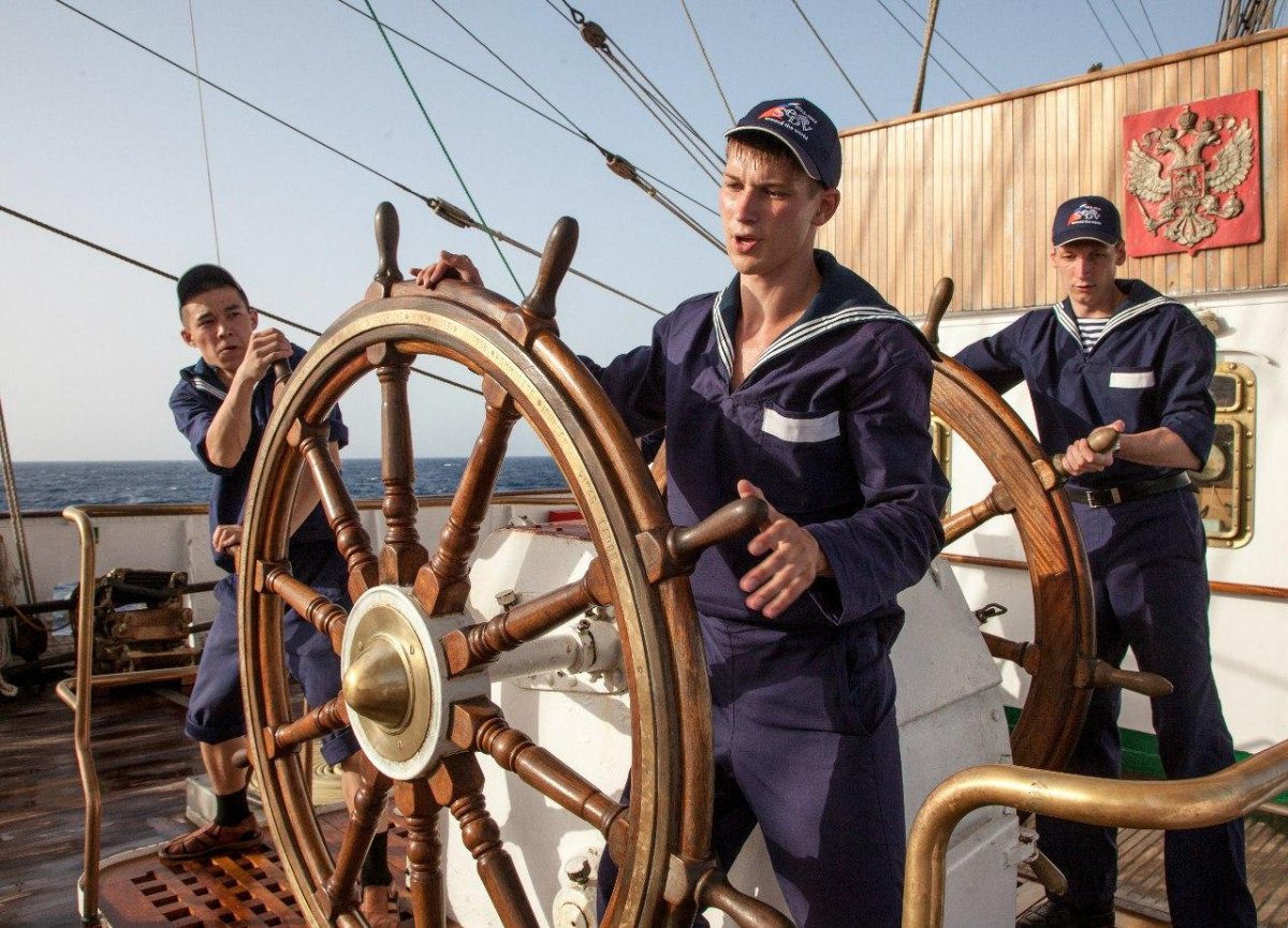 Барк Крузенштерн штурвал