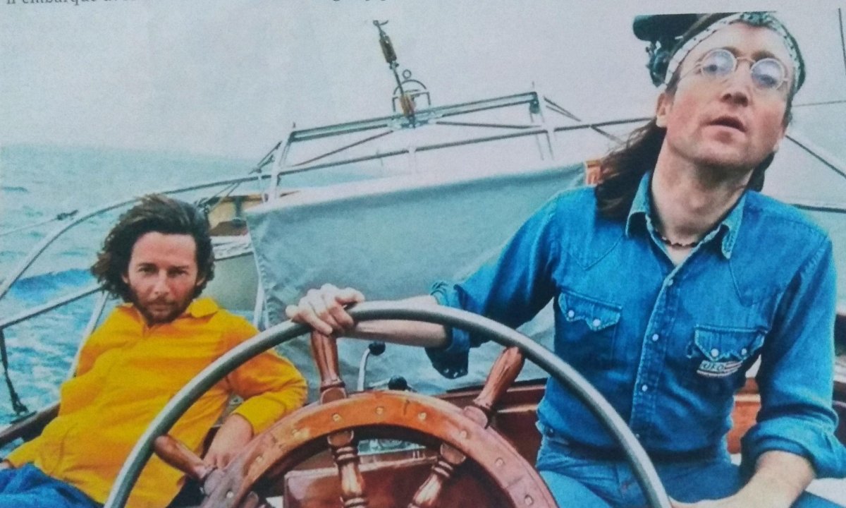 Джон Леннон на яхте