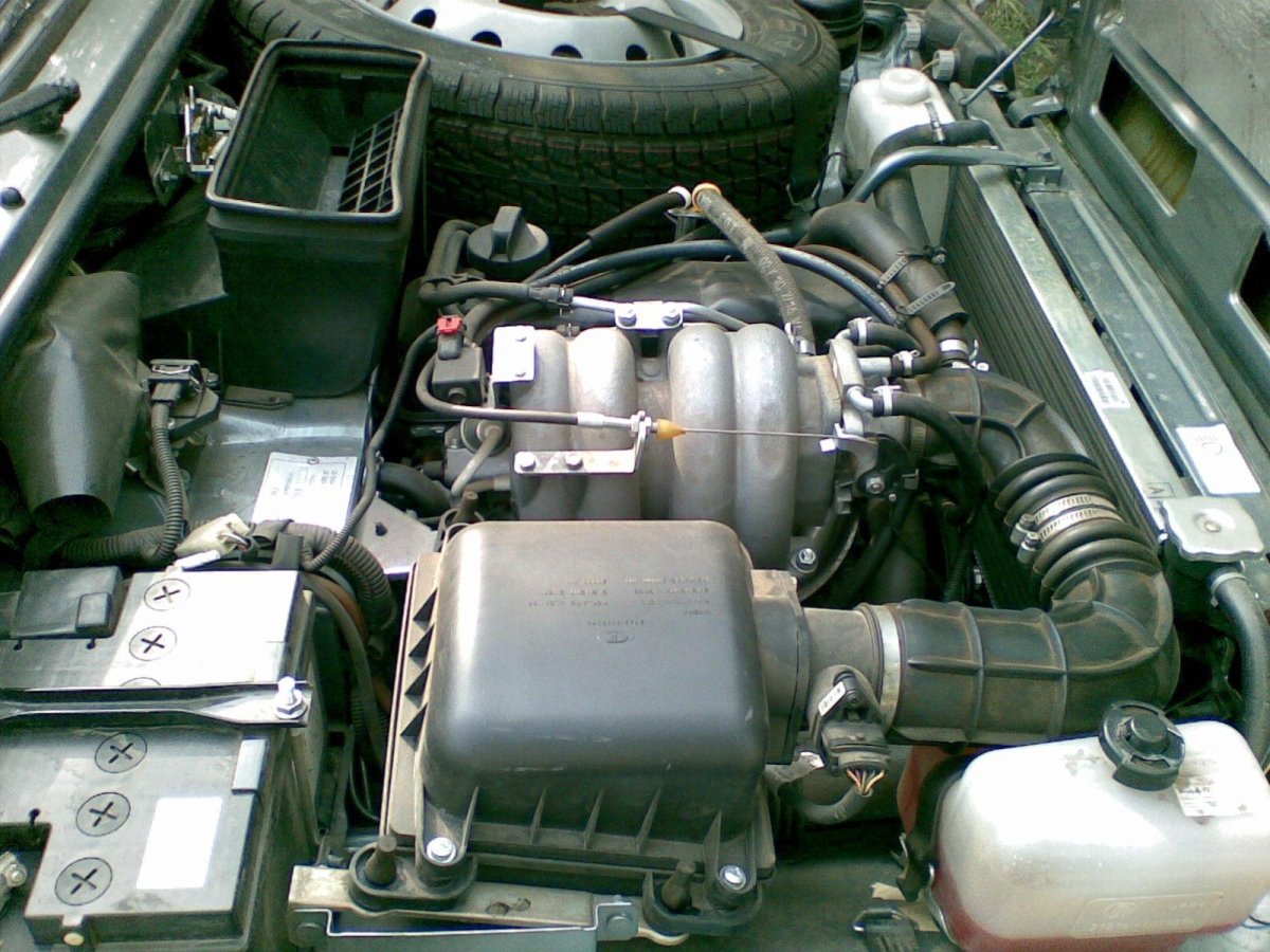 Моторный отсек Нива 21214 инжектор