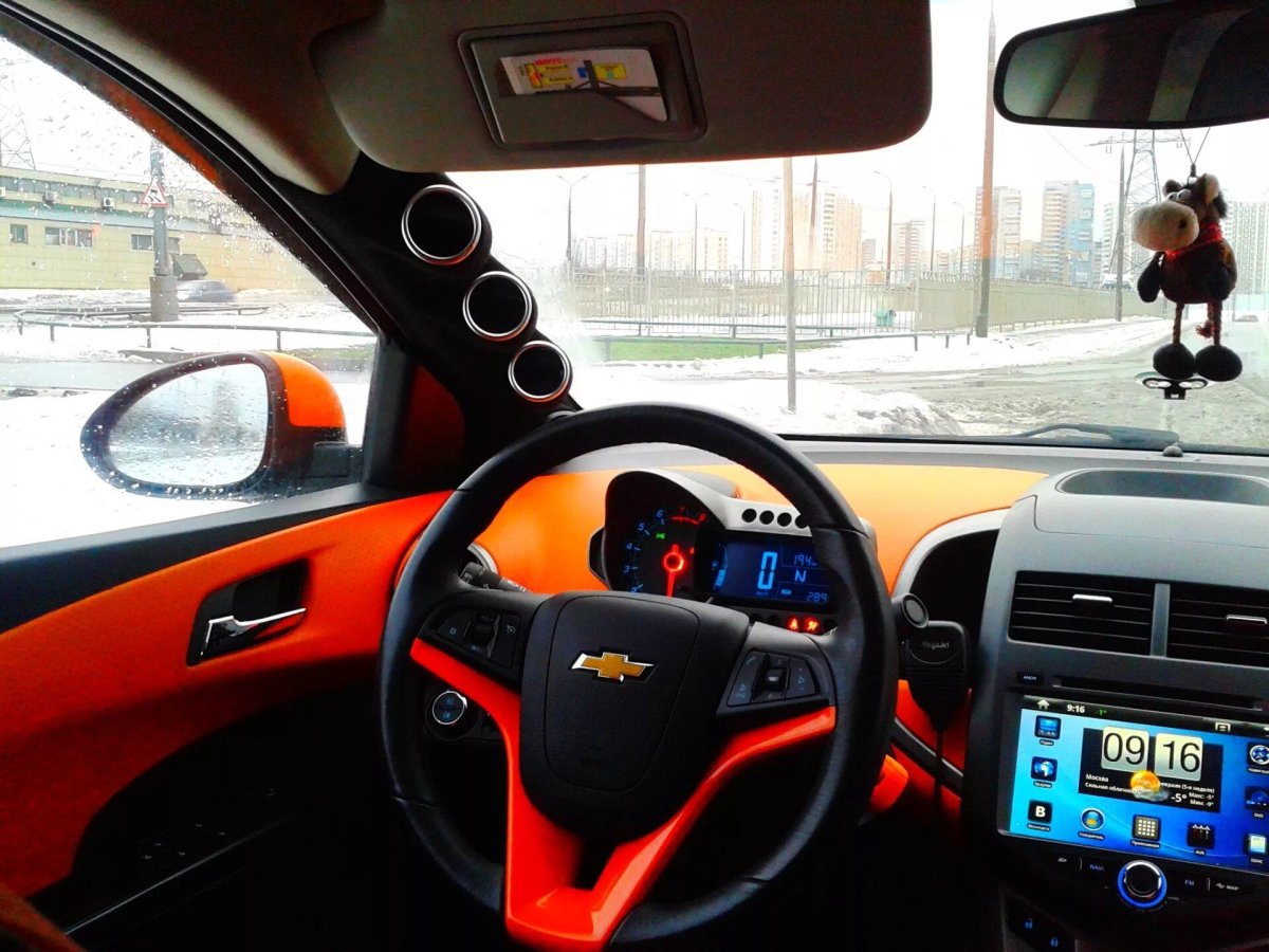 Авео т300 салон