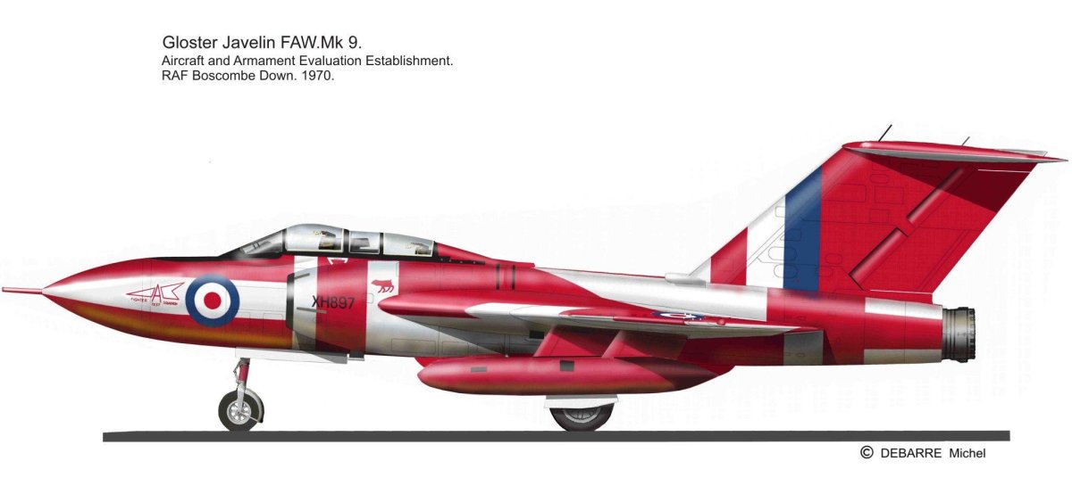 Самолет Gloster "Javelin"