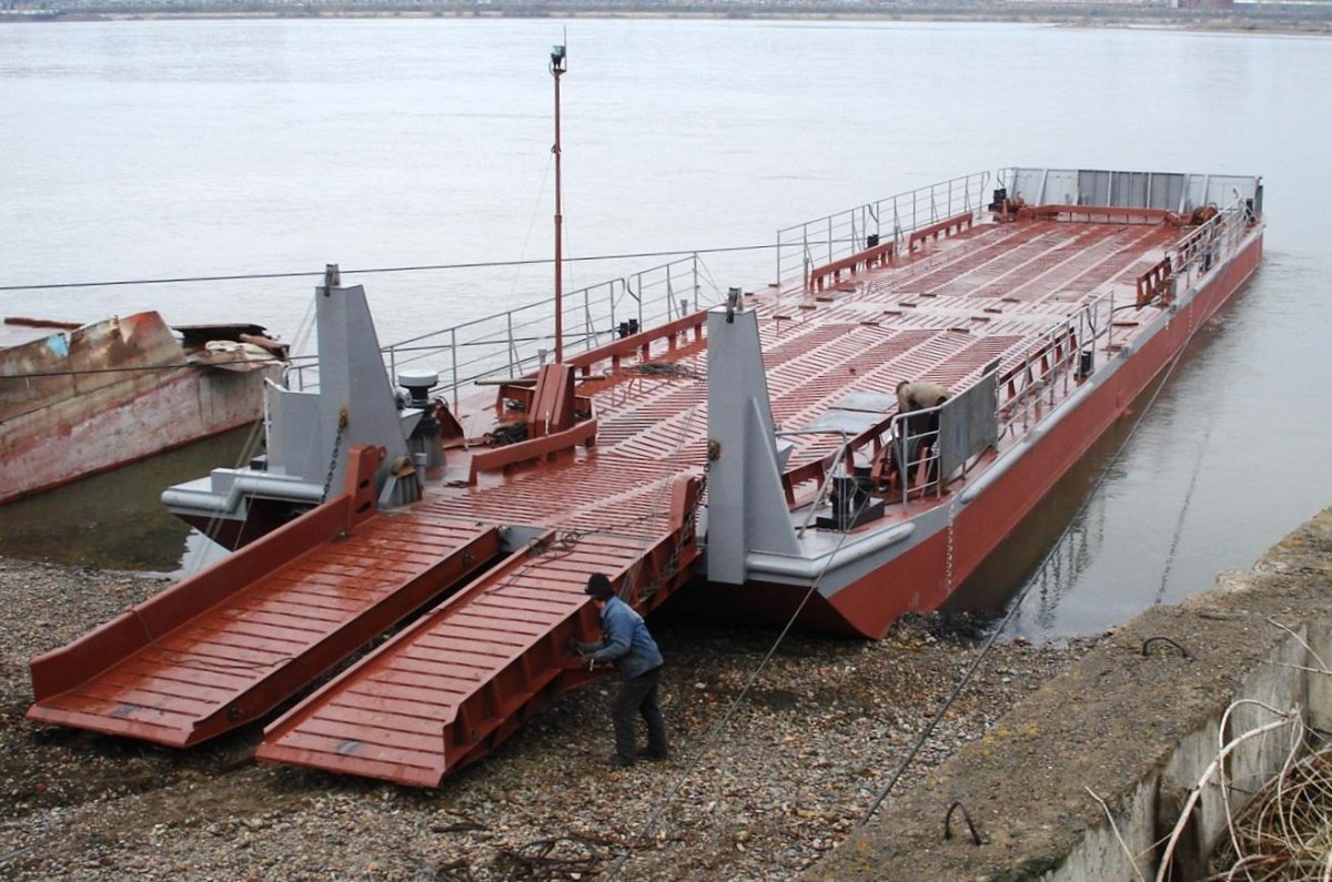 Понтон - пр 100, стотонная баржа-Аппарель