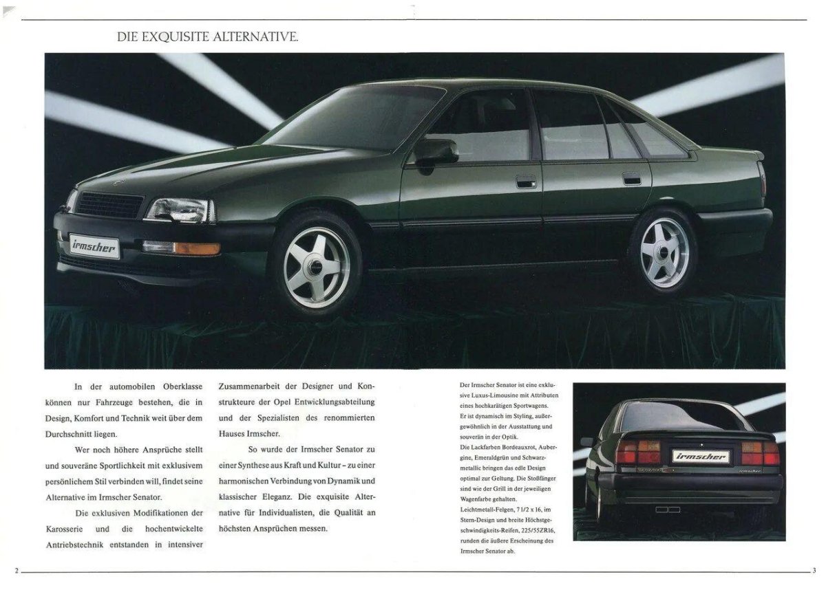 Опель сенатор ирмшер 4.0