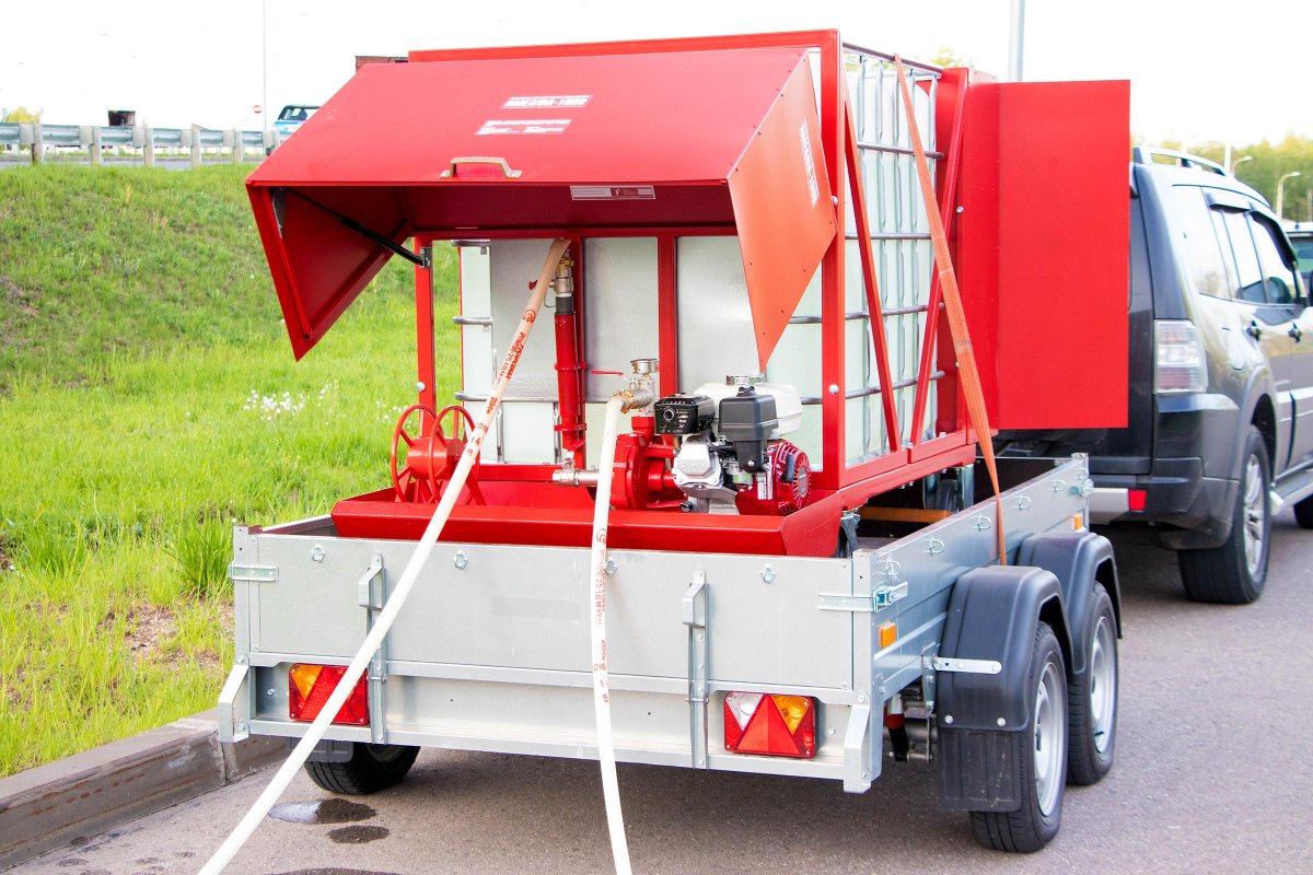 Передвижная система пожаротушения