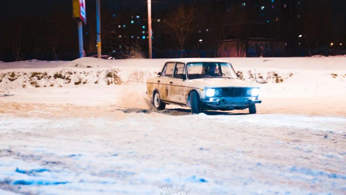 Боевая классика дрифт зимой