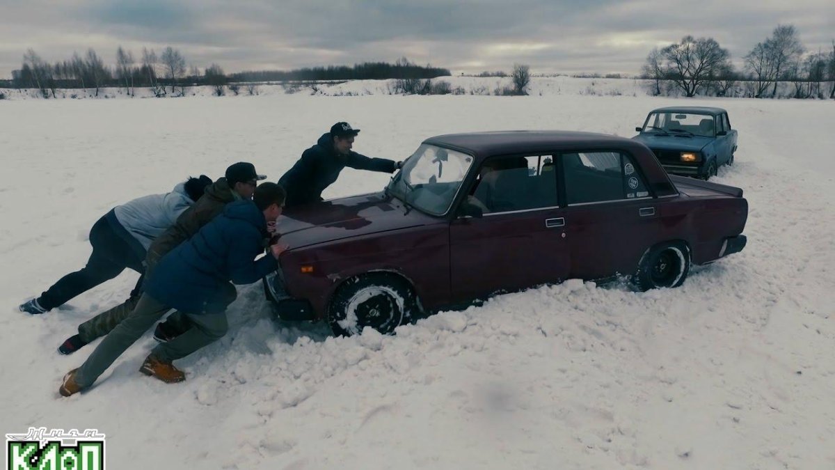 ВАЗ 2107 зима