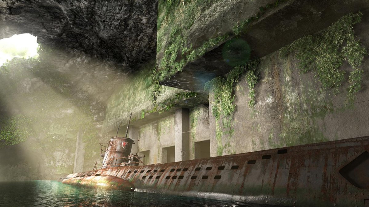 Подземная база подводных лодок Видяево