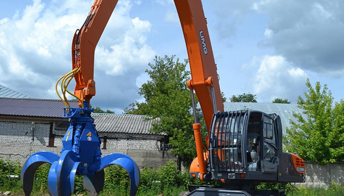 Переоборудование экскаватора в перегружатель