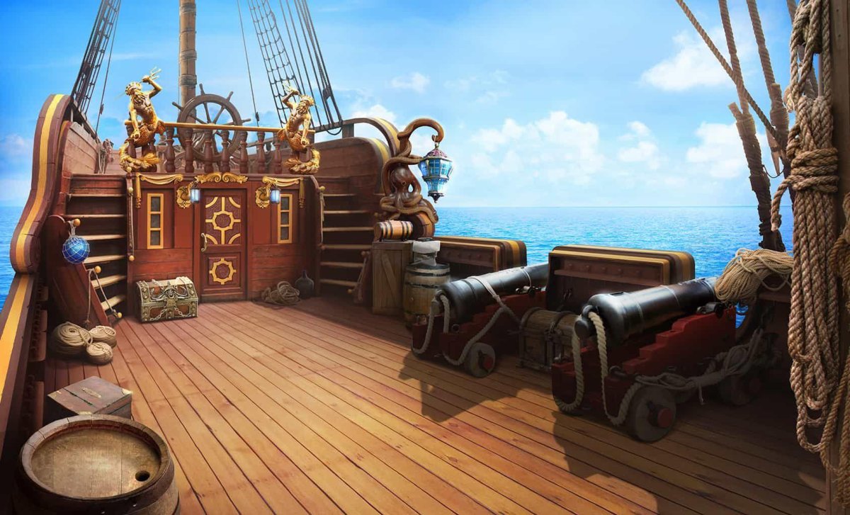 Палуба пиратского корабля