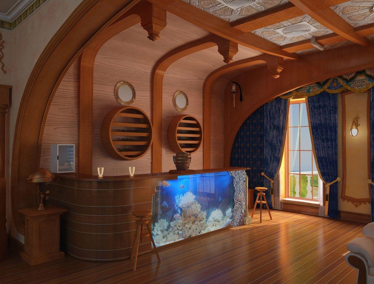 Морской стиль в интерьере