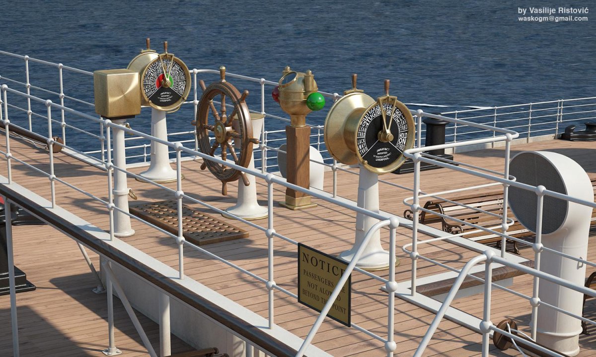 Капитанский мостик Титаника