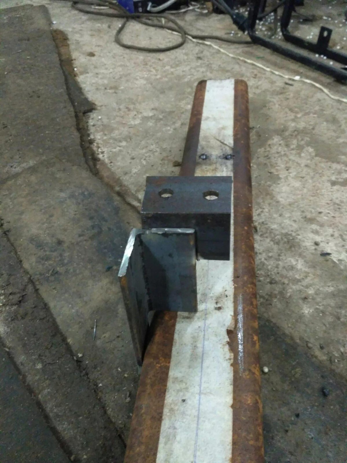 Бампер из швеллера на УАЗ 469