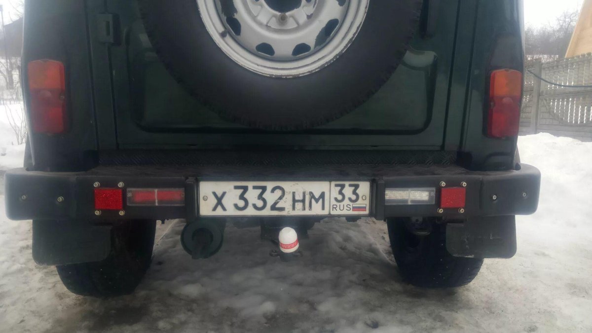 Задний бампер УАЗ 31519