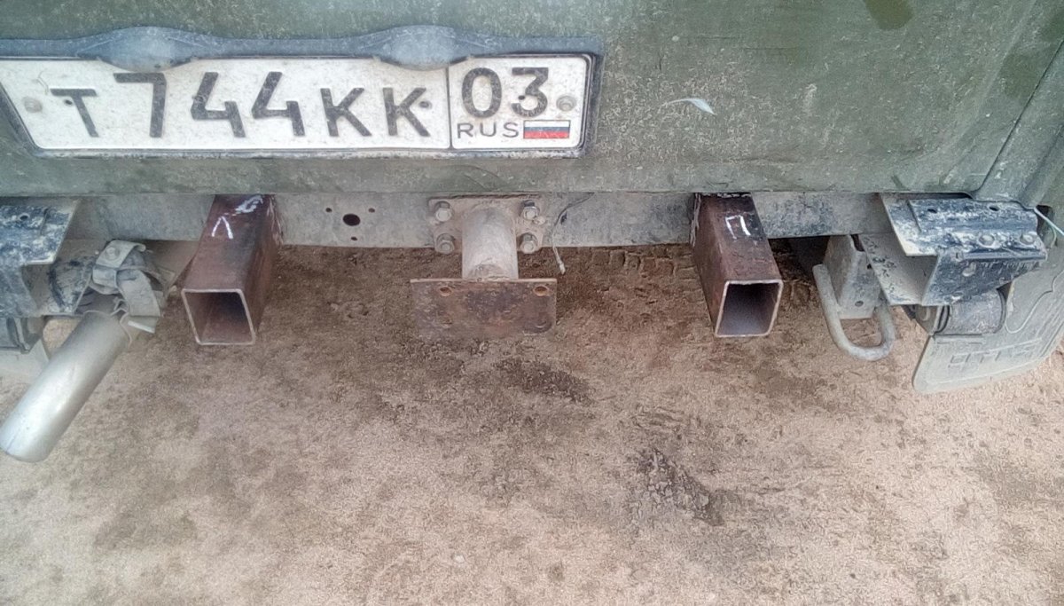 Задний силовой бампер на УАЗ 469 своими руками