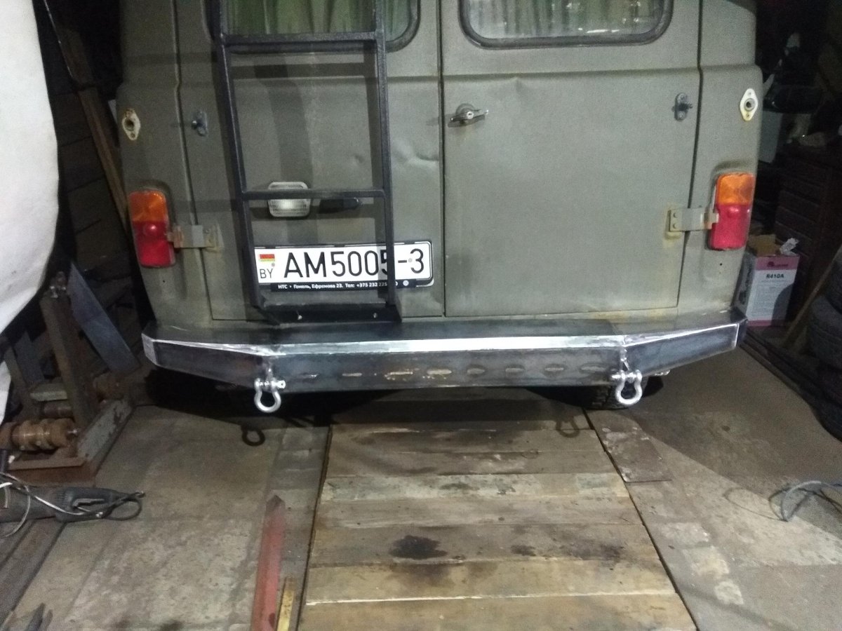 Бампер задний УАЗ 3909